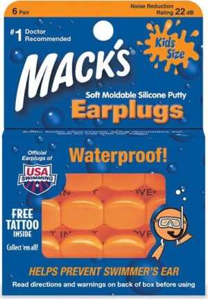 Mack´s Špunty do uší pro děti Mack's měkké tvarovatelné ucpávky Množství: 1 pár
