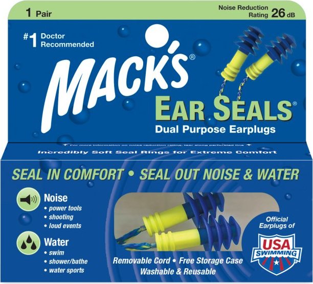 Mack´s Špunty do uší do vody a proti hluku Mack's Ear Seals® - 1 pár Množství: 1 pár
