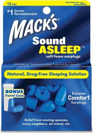 Mack´s Špunty do uší na spaní Mack's Sound Asleep - 12 párů Množství: 12 párů