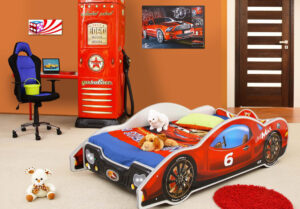 dětská postel auto minimax červený