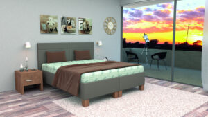 Čalouněná postel Fabio s úložným prostorem Rozměr: 160x200 cm